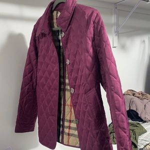 Burberry Jacket Burgandy